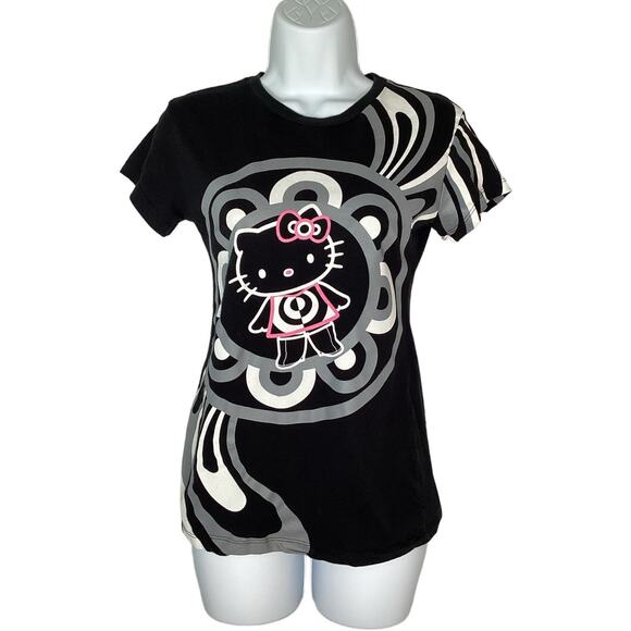 None and/or Unknown Tops - M.A.C. x Hello Kitty Womens T-Shirt Black 2 or S Limited Edition Rare Unique